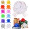 Poen 24 Pieces Pull Bow Large 6 Inch Organza Pull Bow Present Wrapping Pull Bow with Ribbon for Gift Wrapping Baskets Wedding (Multicolored)
